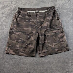 GRADUAL Men's Shorts Size XL Cargo  Performance Activewear Zipper Pockets Camo